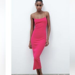 ZARA FUSCIA DRESS! NWOT